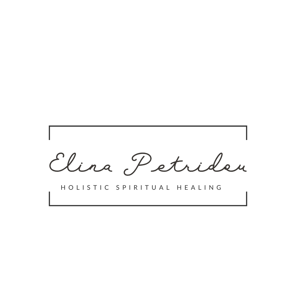 Logo for Elina Petridou's holistic spiritual healing practice featuring the name in an elegant font.
